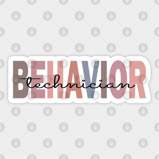 applied behavior technician Sticker by EmbeeGraphics